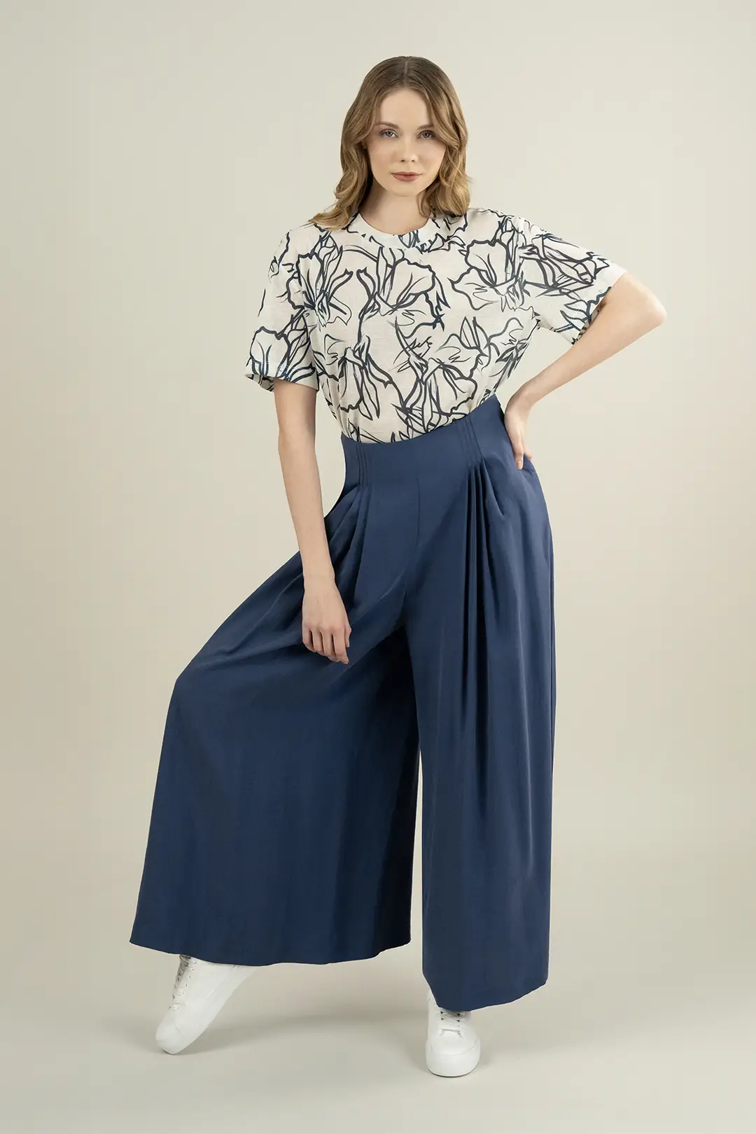TENCEL PİLELİ ETEK PANTOLON