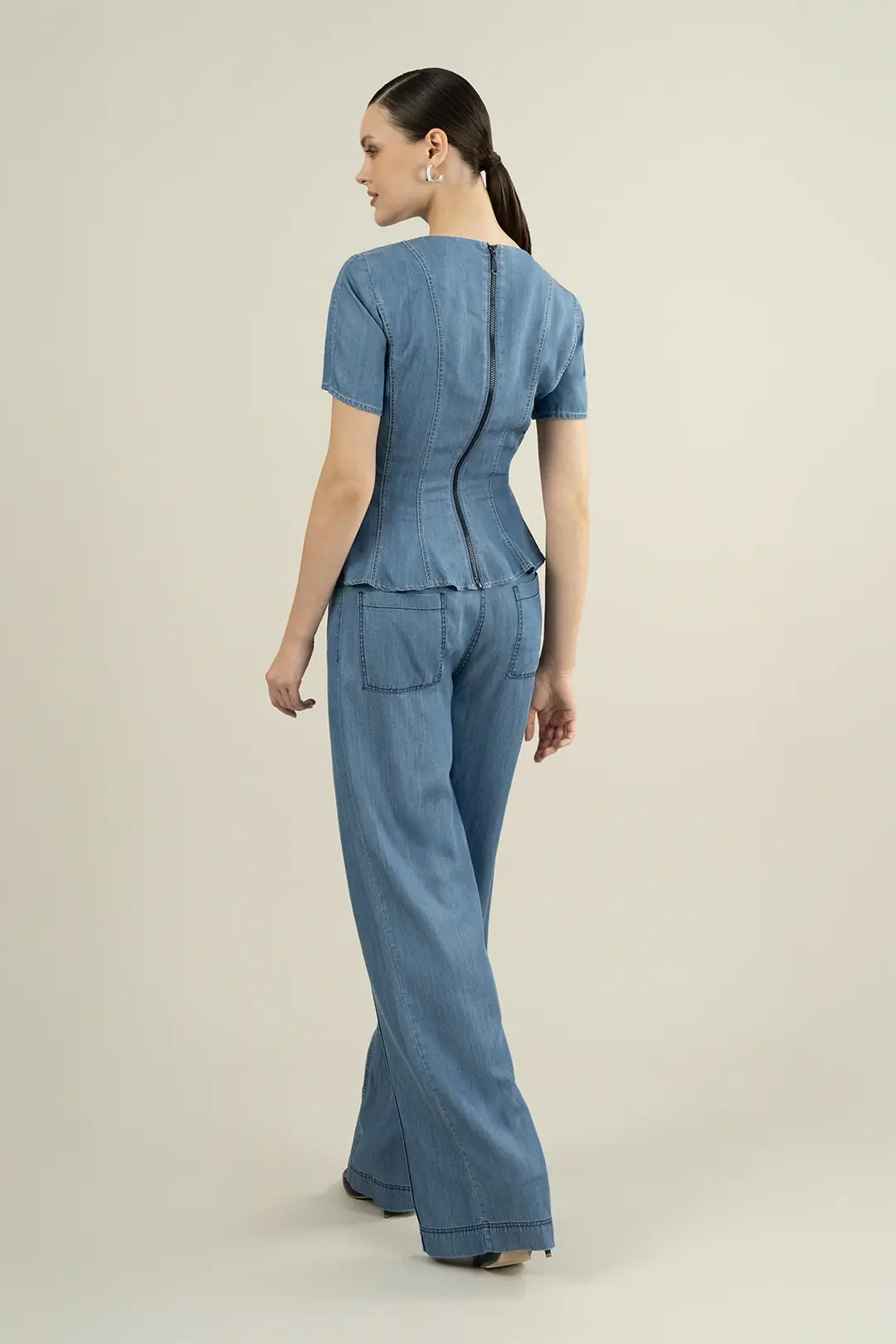 VOLANLI TENCEL BLUZ
