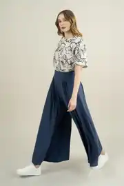 TENCEL PİLELİ ETEK PANTOLON 3
