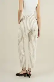ÇİZGİLİ HAVUÇ PANTOLON 4